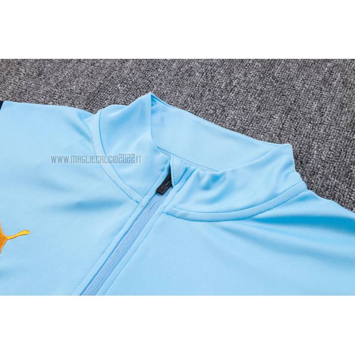 Tuta da Track de Felpa del Manchester City 2023-2024 Blu Claro